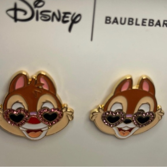 Disney BaubleBar Chip and Dale Valentine Earrings - Picture 4 of 5